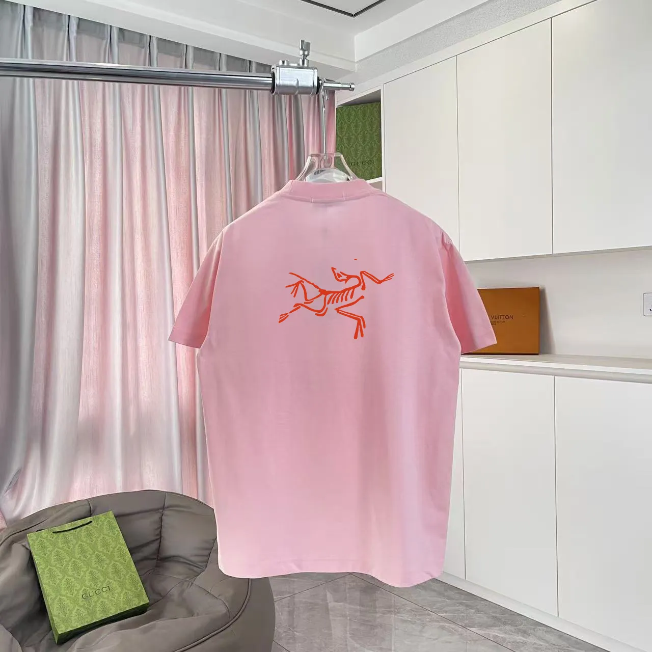 ARC'TERYX* 2025 New Arrival logo t g Same Style Size：S M L XL XXL ：Black White Pink Gray